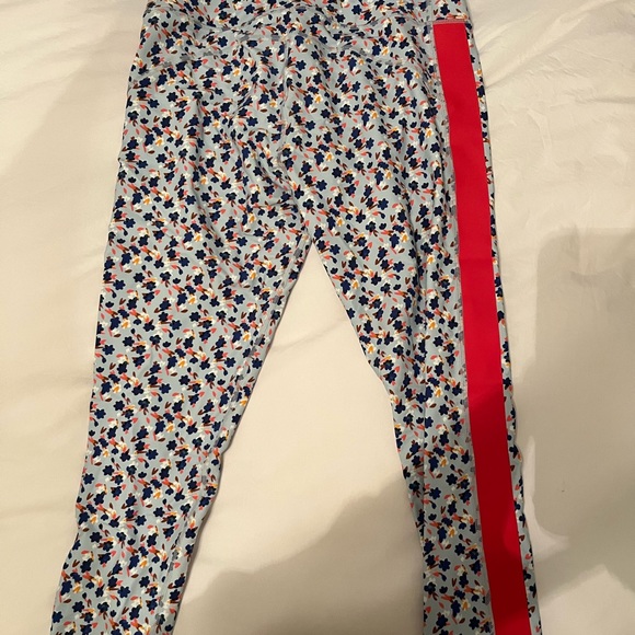 NWT floral Solid and striped leggings - Picture 4 of 4